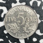 1923 Canada 5 Cents Lot n0855 Nice 