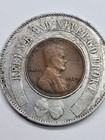 1929 Pomeroy s Reading  Pa Good Luck Encased Wheat Penny Coin