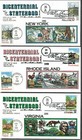  2336-48 Bicentennial  Statehood Complete Set 13 Collins Fdc Hand-painted 1987