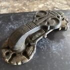 Antique Circa 1877 Victorian Cast Iron Door Knocker  1 