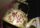 Haunted Estate  Amazing Spirited Antique Kettle W spell Paper Handpainted Witchy
