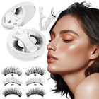 Exquisite Look Magnetic Eyelashes With Applicator     Reusable No-glue Magnetic   