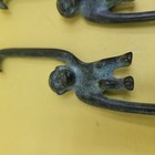 5pc Vintage Cast Iron Monkey Arm Hanging Hooks Art Decor   Pot   Planter 6    Long