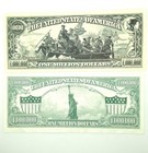 2 - One Million Dollar Bills  Fake Novelty Play Joke Money