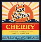 Vintage Soda Pop Bottle Labels Sun Valley Cherry Lima Ohio Lot Of 25 Unused Nrmt