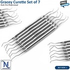 7 Pcs Gracey Curettes Set     Hollow Handle Periodontal Dental Surgical Instrument