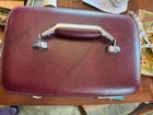 Vtg American Tourister Red Makeup Train Case W 2 Keys   Tray