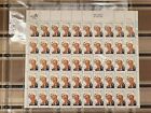 1968 Full Sheet Walt Disney 50 - Us 6 Cents Postage Stamps Mnh Scott  1355