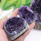 Natural Amethyst Quartz Crystal Cluster Geode Energy Mineral Specimens Healing