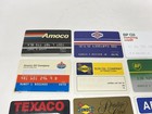 20 Vintage Gas Station Credit Charge Cards Lot Amoco Sunoco Mobil Exxon Bp Getty
