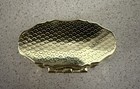 Vnt Floral Gold Metal Sewing Box New