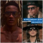 Vintage Retro 70s Sunglasses For Women Men  Fashion Disco Glasses  Double Bri   