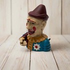Clown Cast Iron Mechanical Coin Bank With Painted Antique Finish  7  High 