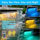 All-in-1 Pond Waterfall Kit With 800gph Water Pump  12-inch Stainless Steel Spil