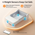 Automatic Litter Box  Self Cleaning Cat Litter Box With App Control  Open Top Ca