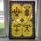 Pharmacy Advertising Vintage Stained Glass Style Afrin Promotional Sign Decor