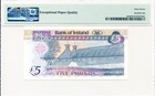 Bank Of Ireland Ireland 5 Pounds 2008  Pmg  67epq