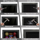 Pin Display Case 8 X 10 Solid Wood Lapel Collection 8 X 10  Black
