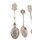8 Vintage Travel Souvenir Spoons Wallace Holland Is Bicentennial Silverplate Usa