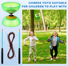 Sumind 6 Pieces Chinese Diabolo Toy Set I Diabolo Ball  green 
