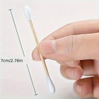 100pcs Pure Cotton Swabs  Soft Disposable Applicators For Face  Ears   Makeup