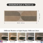 Lahome Modern Rainbow Jute Runner Rug - 2x8 Washable Non-slip Indoor outdoor Mat