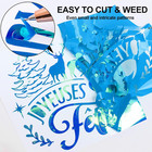 Holographic Adhesive Vinyl Opal Lake Blue Craft Permanent Vinyl Roll 12 x60     