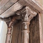 Wood Building Columns Pair 1800 s Architectural Salvage Antique