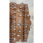 Vintage Souvenir Spoon Collection With Ornate Carved Wooden Display Rack