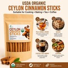 Usda Organic Ceylon Cinnamon Sticks  3 Oz  85 G 