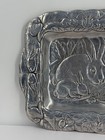 1990 Vintage Arthur Court Bunnies Rabbit Aluminum Alloy Rectangle Serving Tray
