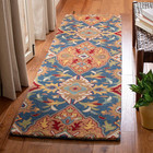 Safavieh Heritage Collection Runner Rug - 2 3  X 6   Camel   Blue  Handmade Trad