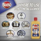 New Brasso-2660089334 Multi-purpose Metal Polish  8 Oz fast Shipping 