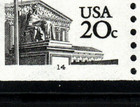Stamp Usa 20   Flag supreme Court - Plate  14 Coil Strips Of 5 Mnh Stamps  1895