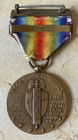 Rare   Ww1 U s  Victory Medal W  Original Ribbon   Overseas Clasp  navy 