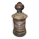 Antique 15  Iron Fresnel Lens Ship Lantern Nautical Salvage