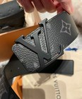 Louis Vuitton Belt 100  Authentic Black Leather Classic Buckle S-m Size Monogram