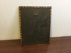 Vintage Convex Bubble Glass Reverse Painted Silhouette Picture 4  X 5 