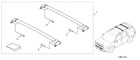 2026 Genuine Honda Passport Cross Bars Oem  New  08l04-3bm-100