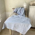 Vintage Cotton Striped Shirting Fabric French Antique Heavy Cotton Cloth Clothi