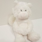 Vtg Russ White Plush Kitten Kitty Cat Stuffed Animal Toy Fluffy Tail