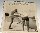 Rare Antique Vintage American Swimsuit Ladies Butt Kick Snapshot Photo  Summer 