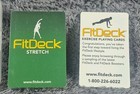 New Sealed Fitdeck  Exercise Playing Cards 56 Playing Cards Stretch