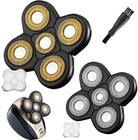 Universal 5-blade Replacement Heads - 2 Pcs Electric Razor For Beard   Hair Trim
