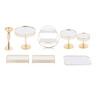 8pcs  Cake Stands Cupcake Holders Electroplating Stands Set For Wedding birthday