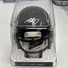 Michael Vick Signed Autographed Atlanta Falcons Riddell Mini Helmet Jsa Witness