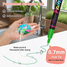 Permanent Oil Based Paint Markers  Fine Point Oil Paint Pen  12 Colors Fine Tip