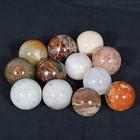 2 Kilo Natural Multi Gemstones Meditation Crystal Healing Mineral Sphere 12 Pcs