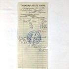 Antique Deposit Slips  Bank Drafts Lot Of 5 1906-1908 Kansas Banks- Pratt  Ford