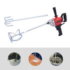 2 4kw Electric Mortar Mixer Handheld Paddle Cement Paint Stirrer Adjustable